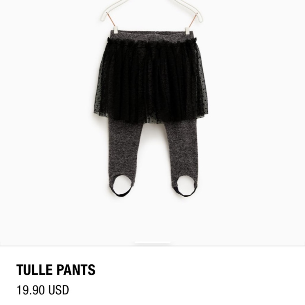 Zara baby girl NWOT tulle tutu pants